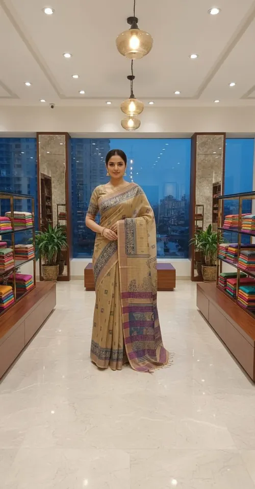 Soft Banswada Kota Saree with Zari Border – Beautiful Hand-Printed Traditional Design Saree